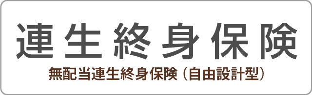 連生終身保険 無配当連生終身保険 自由設計型