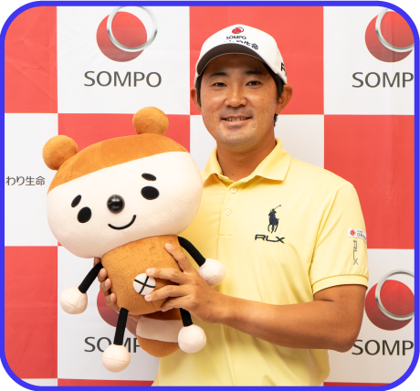 金谷プロひまわり生命キャラクターぽんぽんと一緒