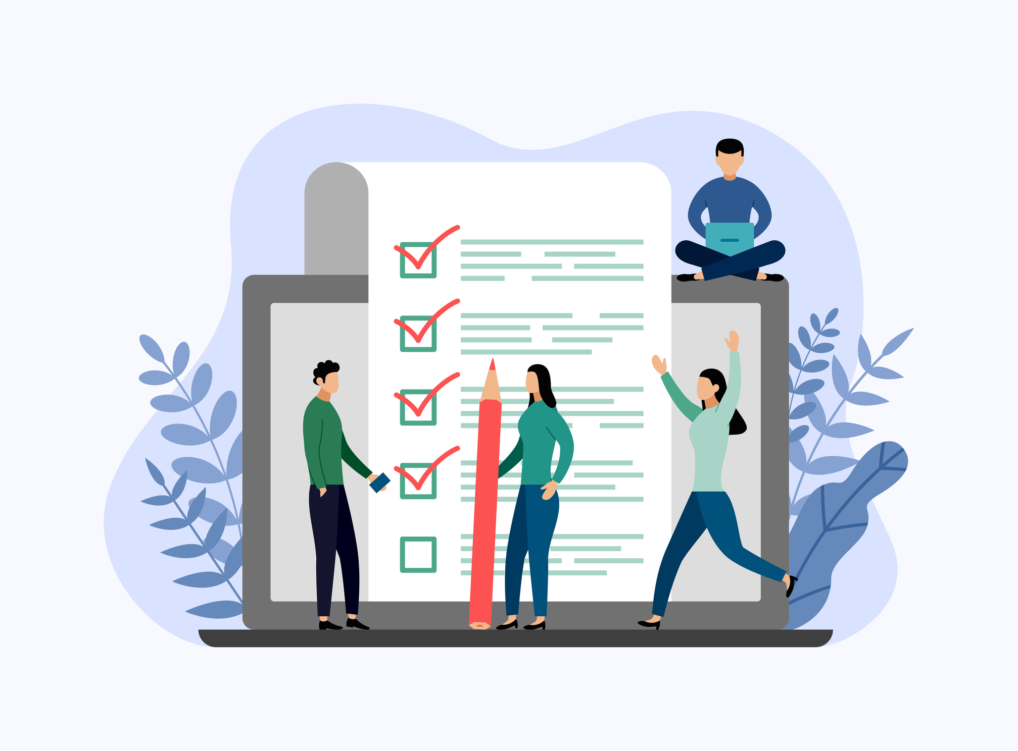 チェックリストのイラスト