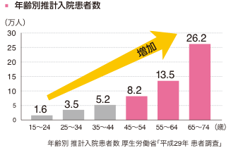 年齢別 推計入院患者数