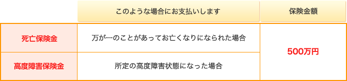 一生のお守り 保障内容